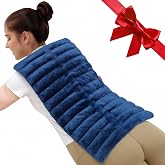 Comfytemp 12" x 22" Large Microwavable Moist Heating Pad for Back, 3.6 lb | FSA Eligible HSA, Weighted Warm Compress for Back Pain, Sciatica, Period Cramps, Women, Men, Seniors, Home Use, Wellness Gift