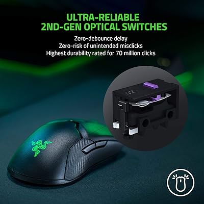 Buy Razer Viper Ultimate Hyperspeed Lightest Wireless Gaming Mouse Rgb Charging Dock Fastest Gaming Mouse Switch k Dpi Optical Sensor Chroma Lighting 8 Programmable Buttons 70 Hr Battery Online In Indonesia B07ypc3bqc