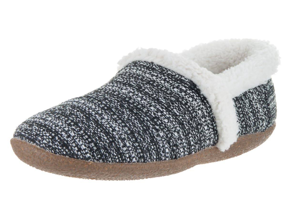 Amazon.com | Toms Black White Boucle Women's Slippers 10007387 | Slippers