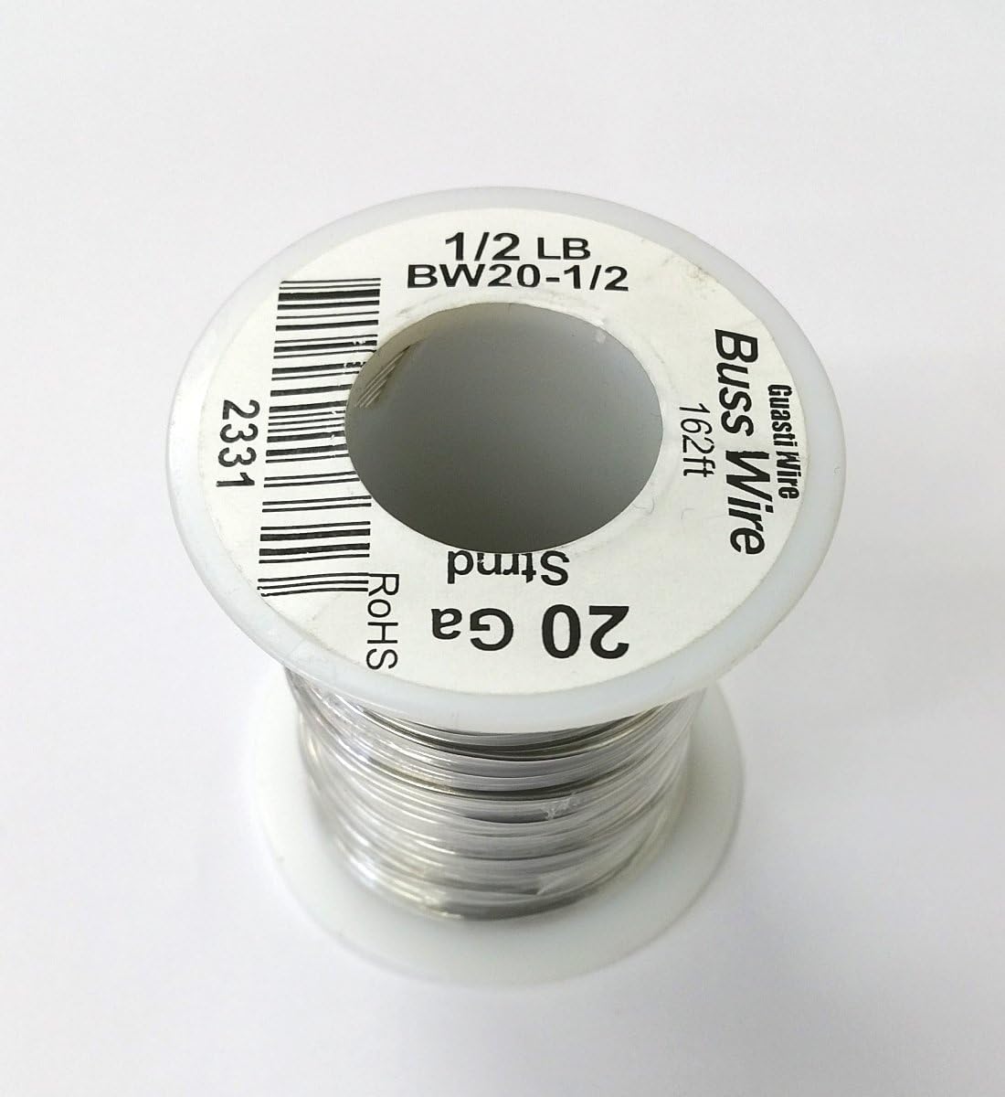 20AWG Bare Tinned Copper Bus Wire - 1/2 Pound Roll