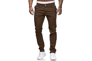 ALLABREVE Men's Chinos Casual Dress Pants Slim Fit Skinny Stretch Flat-Front Lightweight Comfort Slacks