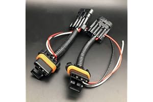 ALLMOST 2PCS Compatible with Polaris RZR Tail Light Power Harness Whip Brake Light License Plate 2015-2021