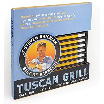 Buy Steven Raichlen Best Of Barbecue Cast Iron X Steven Raichlen Sr8024 Best Of Barbecue Tuscan Bbq Grill 14 Online In Kazakhstan B0007zgul6