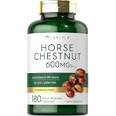 Carlyle Horse Chestnut Extract | 600mg | 180 Capsules | Herbal Supplement | Non-GMO, Gluten Free