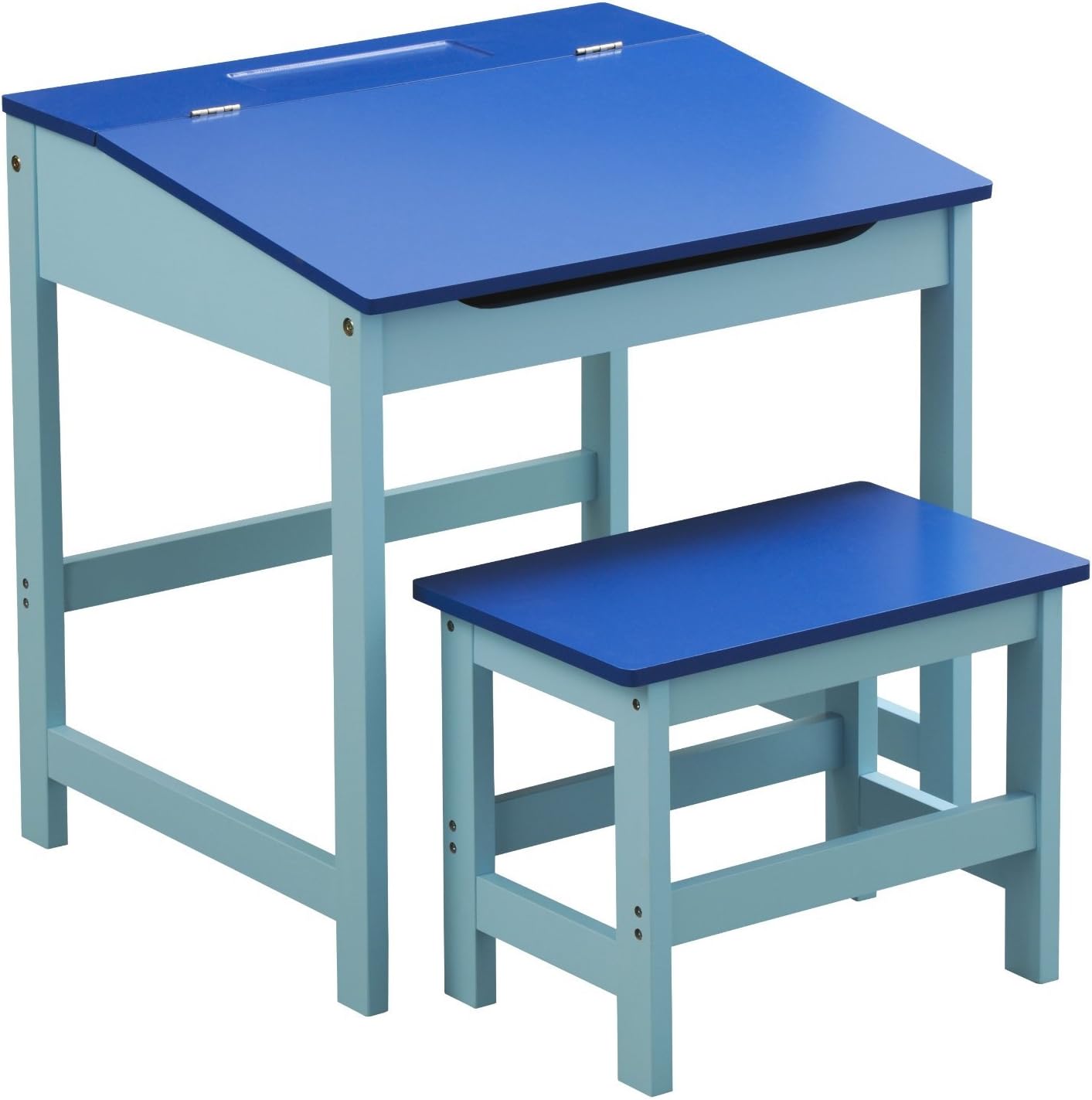 PR KIDS/CHILDRENS PLAY DESK AND STOOL SET IN BLUE