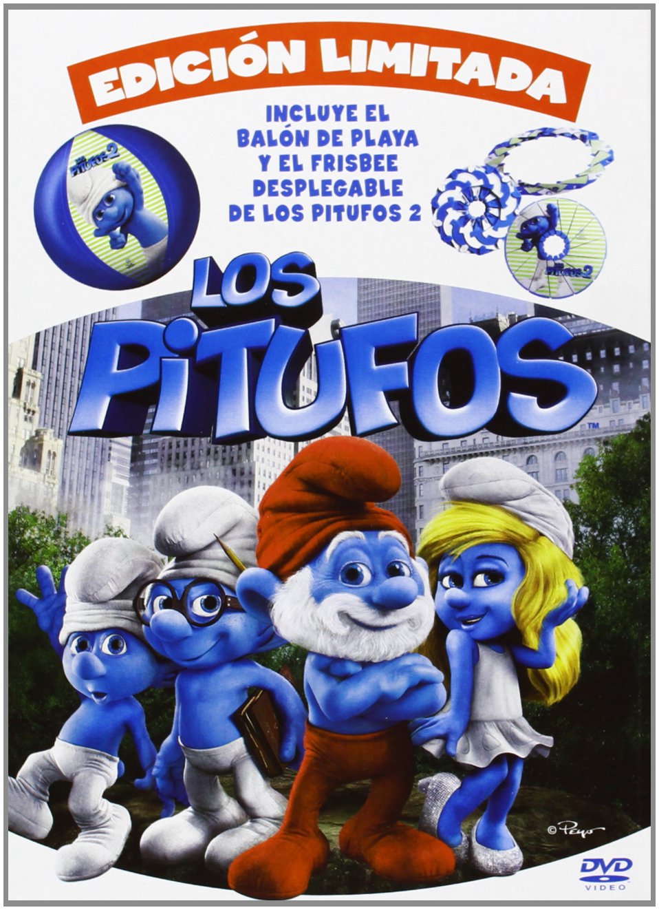 Los Pitufos (Balón / Frisbee Pitufos 2) [DVD]: Amazon.es ...