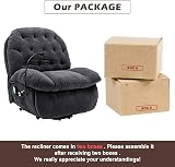 Merax Power Lift Recliner Chair with Heat & Massage for Seniors - Grey view 8