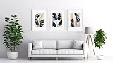 Scholar Tree White Wooden Picture Frame A3 Set of 3 with Mat view 2
