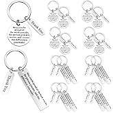 Yinkin 16 Pcs Employee Appreciation Gifts Bulk Thank You Gift for Coworker Keychain for Graduation Staff Christmas Favors