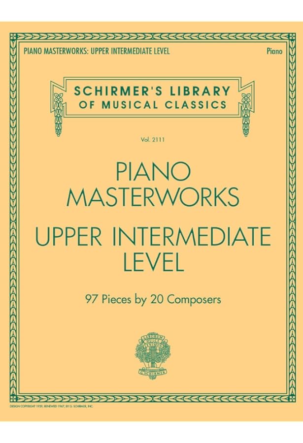 Amazon.com: Piano Masterworks – Early Advanced Level – Schirmer's