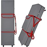 Cuddly Nest Wheeled Canopy Bag Replacement for 10x20ft Pop Up Canopy Tent-Rolling Carry Storage Bag with Sturdy Handles/Buckle Strap and Pocket