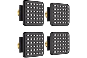 Shower Body Spray Jets, Oupukle 3 inch Body Jets for Shower Spa Massage Brass Square Shower Body Jets 36 Silicone Spray Heads