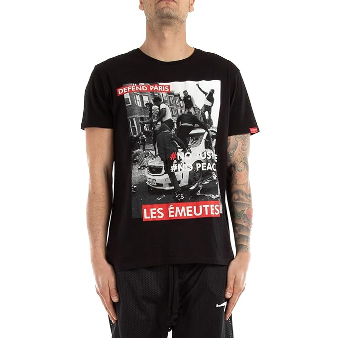 t shirt defend paris uomo