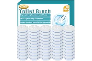 ATPAIL 50pcs Disposable Toilet Brush.Disposable Bowl Cleaners Compatible with Clorox Wand Refills