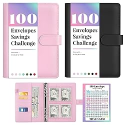 2PCS 100 Envelopes Money Saving Challenge, Savings