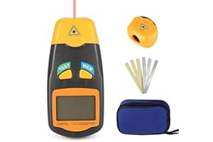 Tachometer Digital RPM Meter, Kethvoz Industrial Laser Photo Tach Meter with Reflective Tape Measure Rotating Speed 2.5-99999 RPM for Car Engine Boat Motor Scooter Wheel Chainsaw