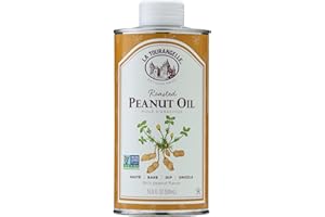 La Tourangelle, Roasted Peanut Oil, Slow Roasted Expeller-Pressed for Rich Flavor, Perfect for Cooking & Baking, Med-High Heat, Unrefined, Small Batch Production in USA, 16.9 fl oz