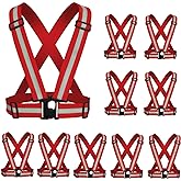 Reflective Vest, High Visibility Safety Vest Straps Reflective Gear for Night Running Walking Cycling for Men Women Kids