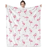 Jekeno Flamingo Gifts Blanket for Women Girls Pink Flamingo Blanket Gifts for Women Christmas Birthday Gift Ideas for Flamingos Lovers(50x60 Inch)