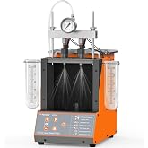 FOXWELL JT210 Fuel Injector Tester &amp; Cleaner with Ultrasonic Cleaning | Visualize Spray Pattern, Side-by-Side Flow Comparison, Fix Misfire &amp; Rough Idle, Simulate Real RPM, for 12V Fuel Injectors
