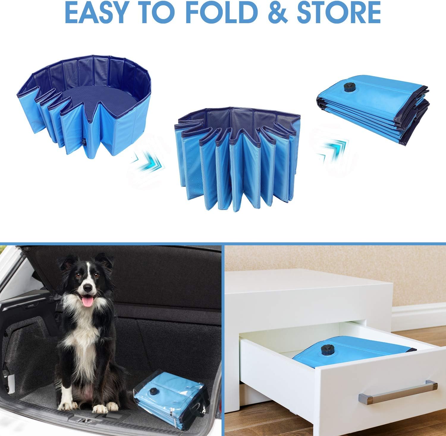 xl foldable dog pool