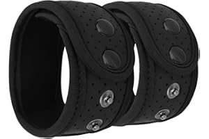 MoKo Sweatproof Ankle Strap Fit Fitbit Luxe/Inspire 2/Inspire/Inspire HR/Charge 5/4/3/2/Alta/Alta HR/Flex/Flex 2/Vivosmart HR, [2-Pack] Adjustable Fitness Tracker Ankle Band with Mesh Pouch - Black