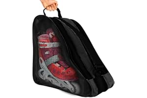 Nusogon Roller Skate Bag,Breathable Ice Skate Bags with Adjustable Shoulder Strap, Oxford Cloth Skating Shoes Storage Bag, for Women Men and Adults Roller Skate Accessories
