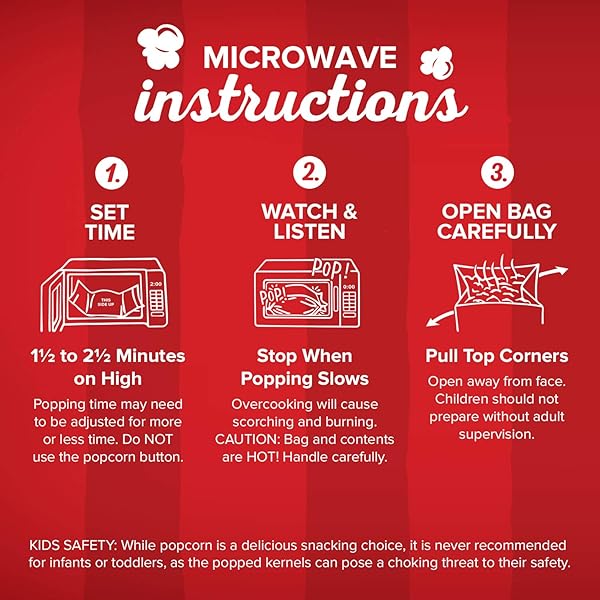 ORVILLE REDENBACHER’S MICROWAVE POPCORN, KETTLE CORN, 3.28 OZ., 6-COUNT