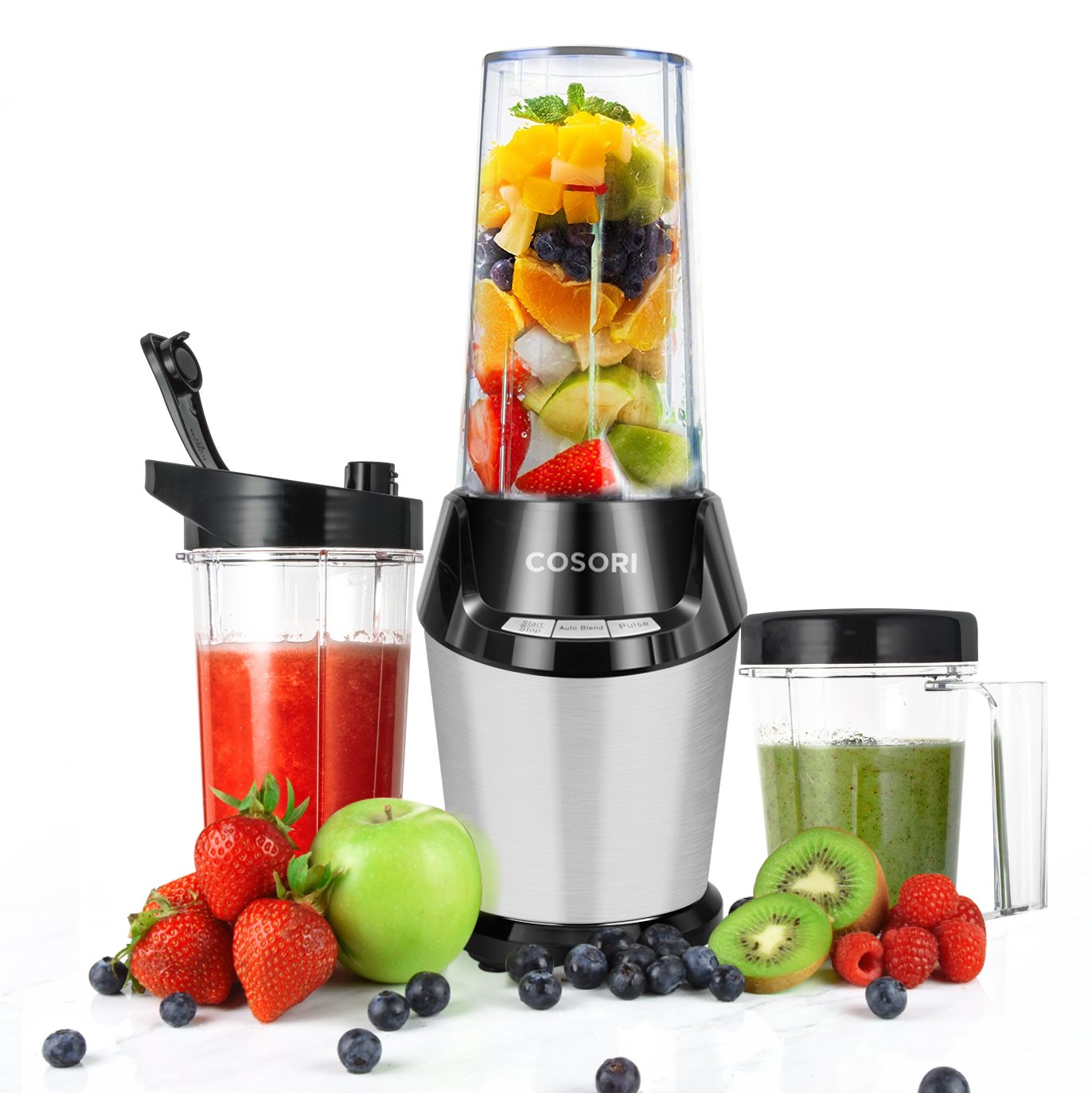 Cosori 10Piece HighSpeed Blender/Mixer System with 800Watt Base, 2 X