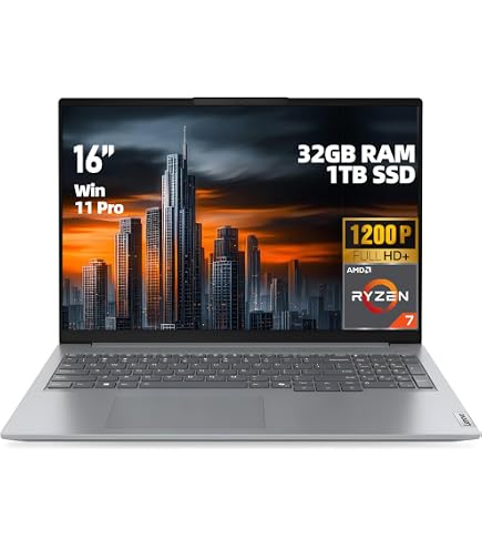 Lenovo ThinkBook 16 G7 ARP Business and Student Laptop, 16