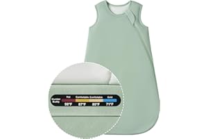 Slumber Buddy Baby Bamboo Sleep Sack, 70% Rayon Made from Bamboo 30% Cotton 1.0 TOG Infant Wearable Blanket
