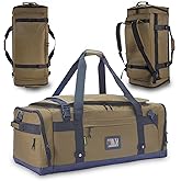 Large Duffle Bag for Travel - Men & Women, Foldable Gym Duffle Backpack, Heavy Duty Tactical Military Canvas Duffel Bags, Extra Big Carry On with Shoe Pockets, Waterproof (80L/103L)