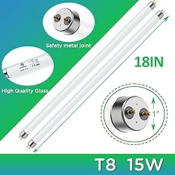 REPTI HOME T8 UVB Reptile Light 15W 5.0-2 Pack,UVA