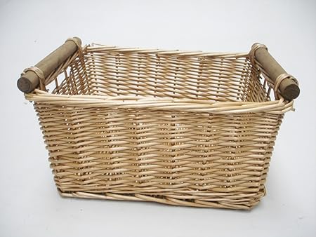 Oak Kitchen Log Decorative Wardrobe Wicker Storage Basket Xmas