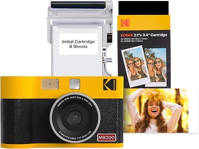 Kodak Mini Shot 2 Era 2x3 Instant Camera Printer Yellow 38 Sheets