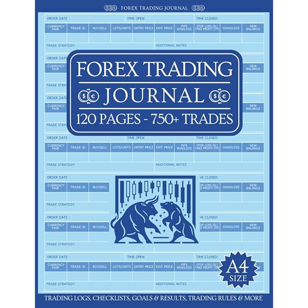 Forex Trading Journal: Mega 120 Page A4 Log to Plan your Forex