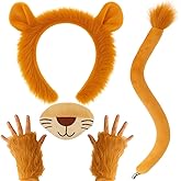 PIERPIER Animals Costume Accessories Set for Kids, Girls, Boys – Halloween Costume Dress Up Kit, Cosplay Party Supplies