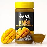Pereg Amba Sauce, Mediterranean Mango Spread, 13 oz | Tangy &amp; Flavorful Condiment | Vegan &amp; Non-GMO | Pickled Mango Sauce | Sweet &amp; Spicy
