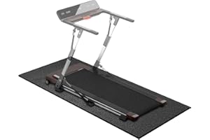 Treadmill Mat 78"x36", WERCHO Walking Pad Mat for Carpet Hardwood Floors 6mm Heavy-Duty Exercise Equipment Mat for Treadmil Pad, Rowing Machine, Spin Bike, Elliptical Trainer, Home, Gym