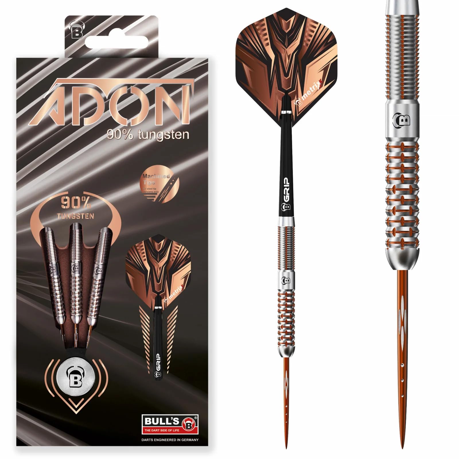 Bull's Adon Steel Dart, 90% Tungsten