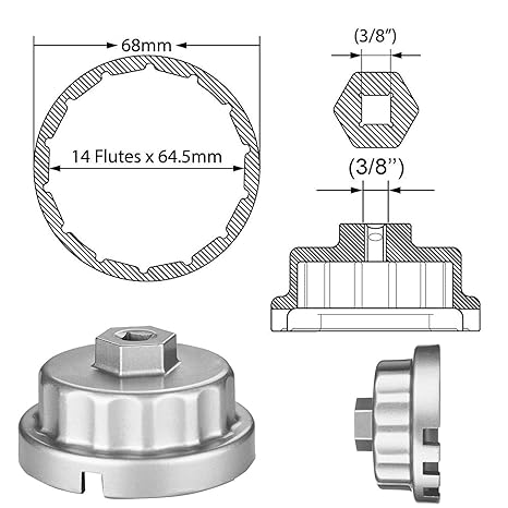 Automotive Enrand Oil Filter Wrench For Toyota Avalon Camry