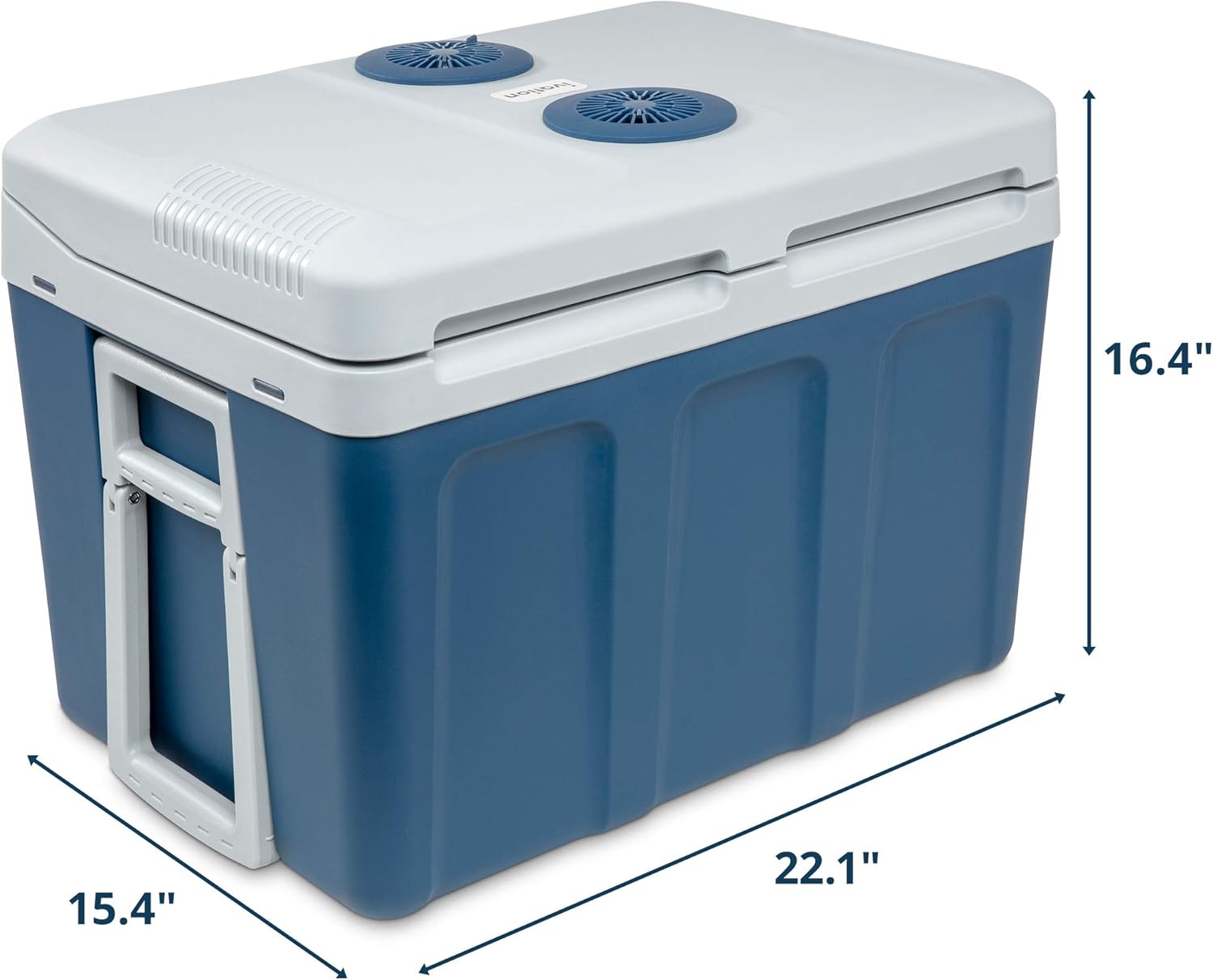 Ivation Electric Cooler & Warmer with Wheels & Handle |48 Quart (45 L) Portable Thermoelectric Fridge For vehicles & Trucks| 110V AC Home Power Cord & 12V Car Adapter for Camping, Travel & Picnics: Appliances