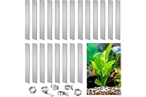HAVANSIDY 52Pcs Aquarium Plant Weights for Fish Tank - Aquarium Plant Anchors Live Plants Fixed Ring Base, Non-Toxic Weighted