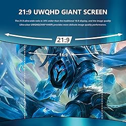 Raywego 34 inch Ultrawide Curved Computer Gaming
