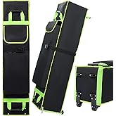 10 x 10 x 52in Canopy Tent Bag Replacement with Wheels for Pop Up Canopy Tent Made of 600D Oxford Fabric Green Tent Storage Bag with Rubber Handle Waterproof Black Canopy Bag for Camping and Party