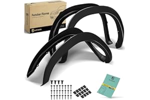 YHTAUTO OE Factory Style Fender Flares w/Hardware Kit Replacement for Dodge Ram 1500 2002-2008, Ram 2500/3500 2003-2009, 6.5F