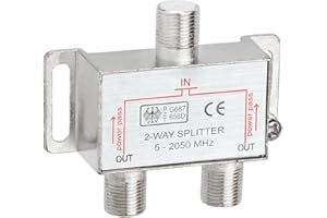 Cmple 2-Way Splitter 5-2050MHz F-Type (1081-255-N)
