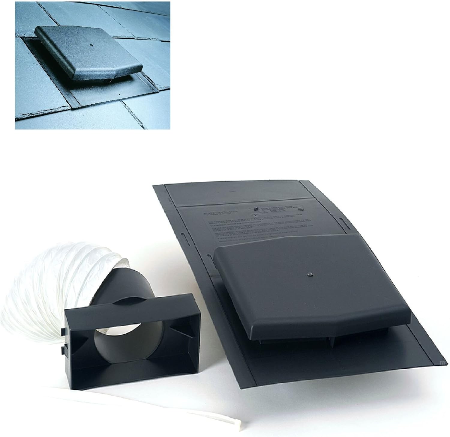 10K Slate Roof Tile Vent Ventilator & Adapter Kit/Extractor Fans & Soil Pipe Amazon.co.uk DIY