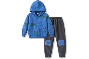 VITALIQUE Toddler Baby Boy Clothing Sets Little Dinosaur Printed Hoodies & Pants Kids 2pcs Outfits 2025