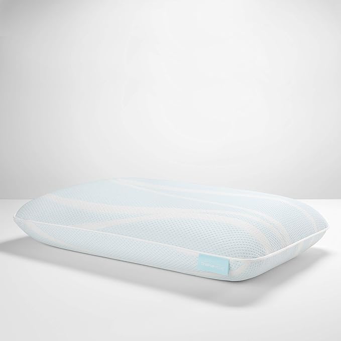 TempurPedic TEMPURBreeze Cooling ProLo Memory Foam King Pillow, Queen